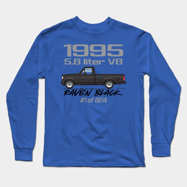 Black 1995 Long Sleeve T-Shirt by JRCustoms44